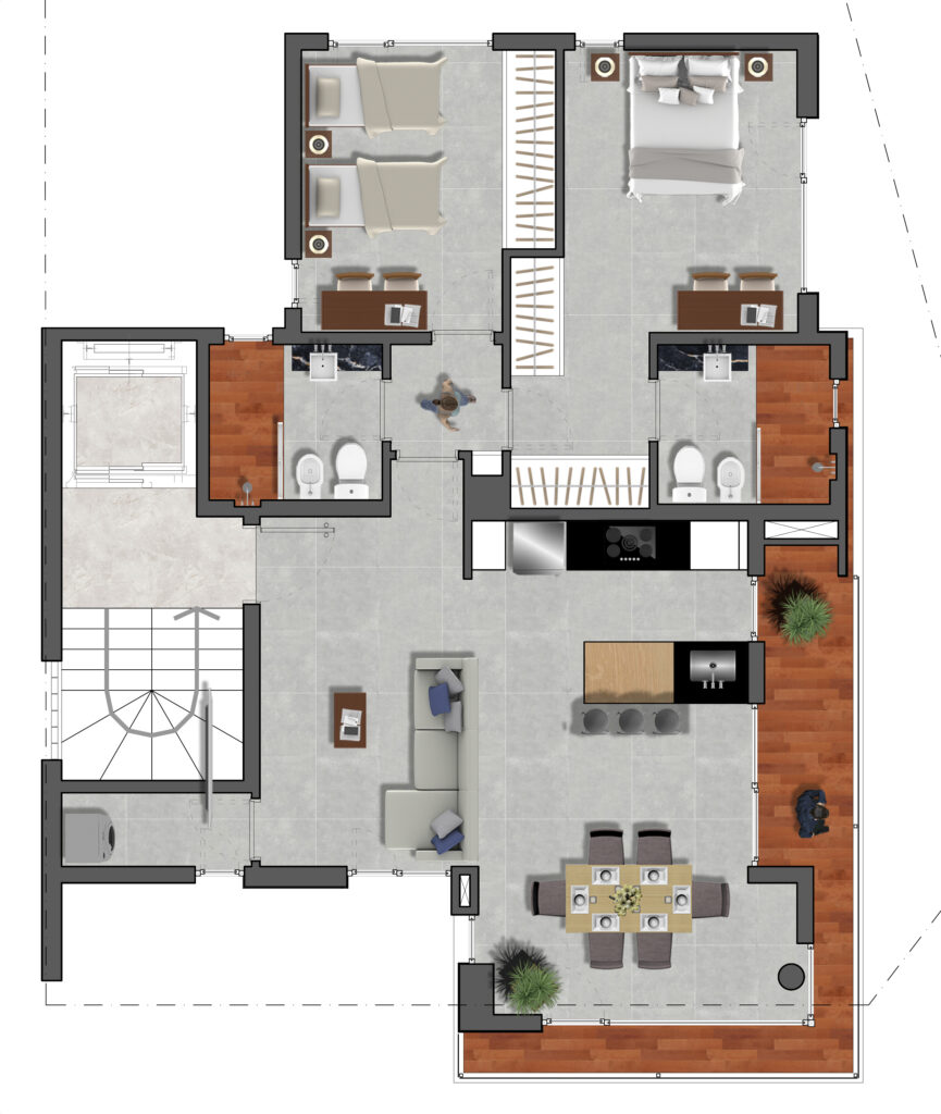 Tercer y Quinto piso